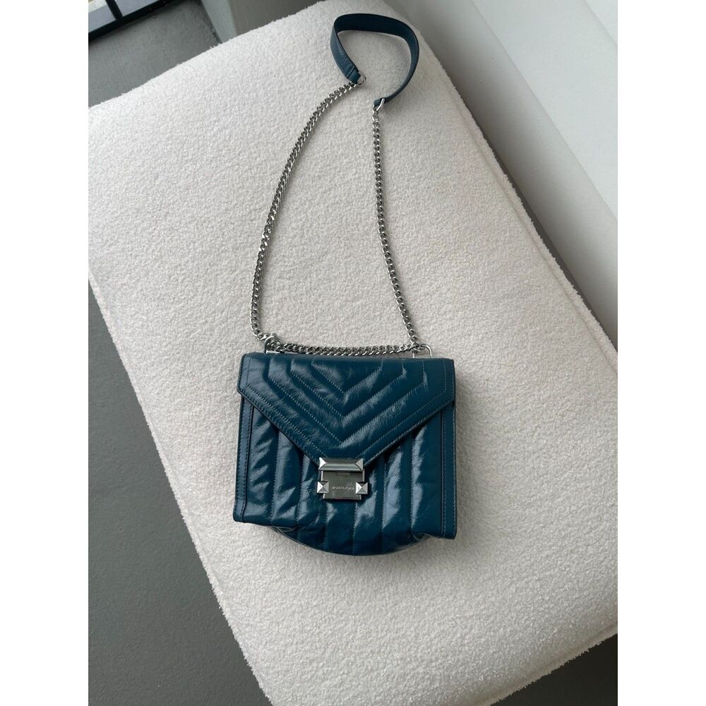 Michael Kors Teal Whitney Shoulder Bag